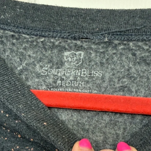 Southern Bliss gray Sweatshirt with Pink 'MAMA' Print - Picture 3 of 4